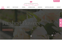 Tablet Screenshot of greensboroughflower.com.au